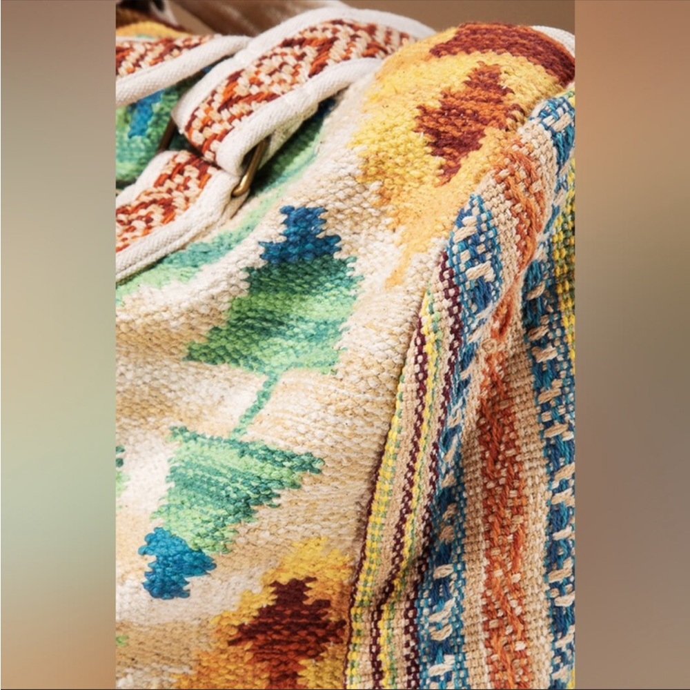 #26 NEW! Aztec Woven Tribal Bohemian Duffle Bag Weekender Travel Bag - Picture 7 of 8